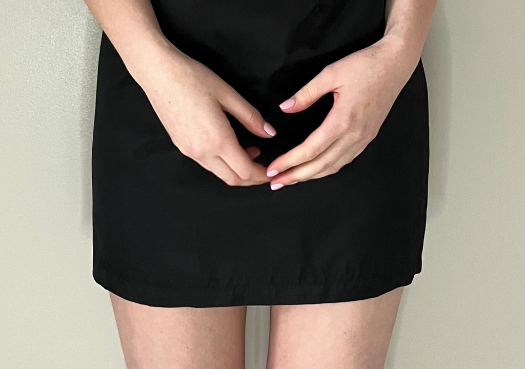 Versace leather skirt